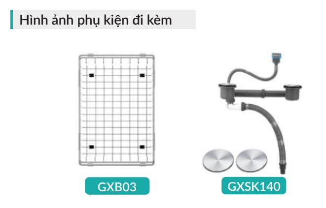 Chậu rửa b&aacute;t 2 hộc inox SUS304 Grand X GX8648DS Smooth